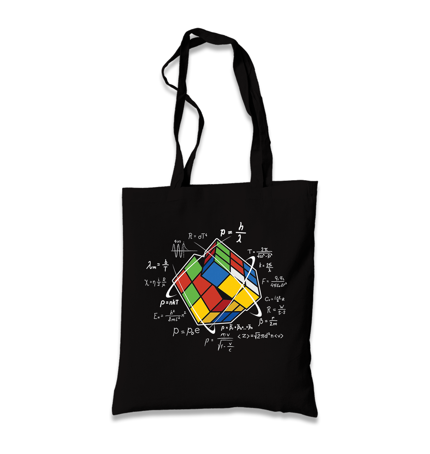 Rubic Cube - Mathematics Black Canvas Totebag - Premium  from W.E.N.S. WIND - Just 4990! Shop now at W.E.N.S. WIND