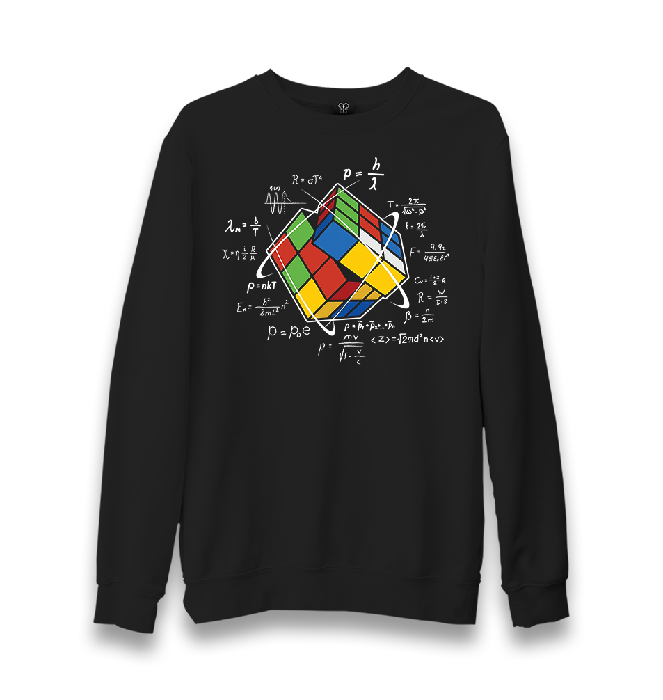 Rubik's Cube-Mathematical Unisex Black Sweatshirt - Premium  from W.E.N.S. WIND - Just 10990! Shop now at W.E.N.S. WIND