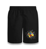 Rubik's Cube-Mathematical Black Shorts - Premium  from W.E.N.S. WIND - Just 7990! Shop now at W.E.N.S. WIND