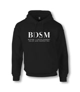 BDSM Business Development Sales and Marketing Unisex Black Hoodie Graphic Print