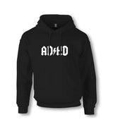 ADHD Unisex Black Hoodie Graphic Print