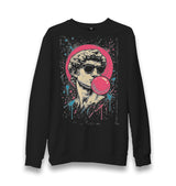 Leonardo Bubble Gum Unisex Black Sweatshirt