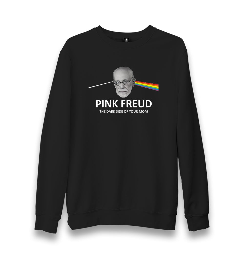 Pink Freud Dark Side of Your Mom Unisex Black Sweatshirt Graphic Print
