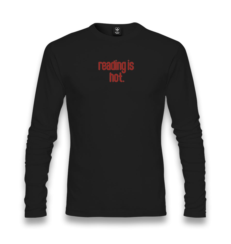 Reading Is Hot Unisex Longsleeve Graphic Print