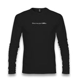 Show Me Your Books Unisex Longsleeve Graphic Print