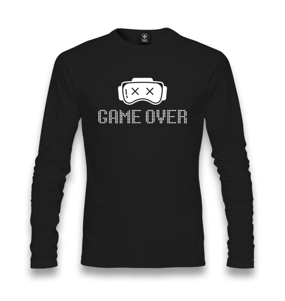 Game Over Eyes Unisex Longsleeve Graphic Print