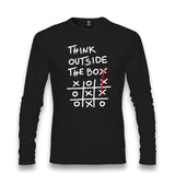 Think Outside the Box Unisex Longsleeve Graphic Print