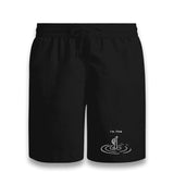 I'm Fine Unisex Black Shorts Graphic Print