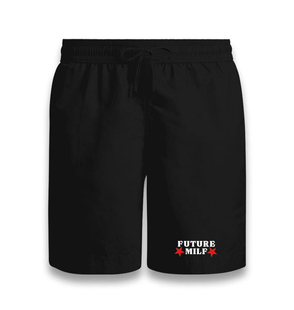 Future Milf Unisex Black Shorts Graphic Print