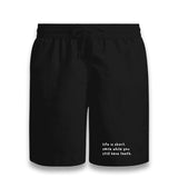 Smile While You Still Have Teeth Unisex Black Shorts Graphic Print