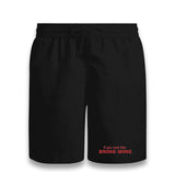 If You Read This Bring Wine Unisex Black Shorts Graphic Print
