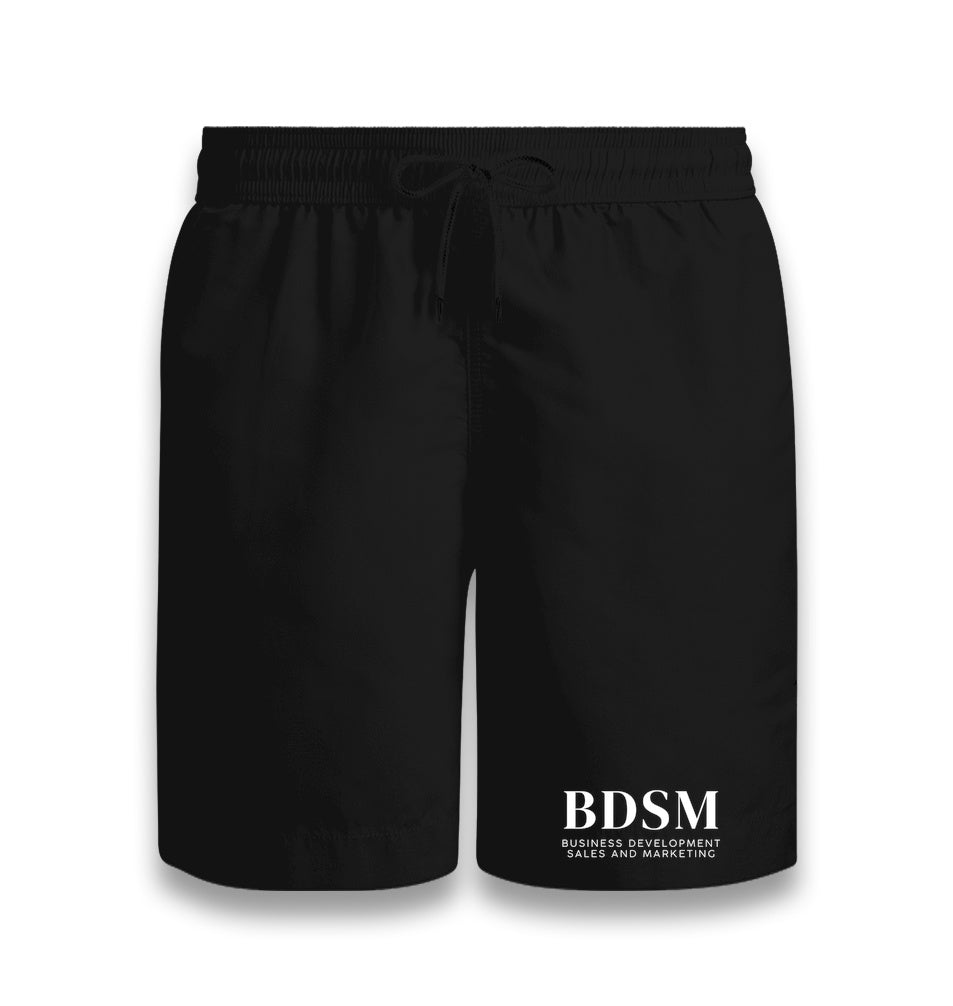 BDSM Business Development Sales and Marketing Unisex Black Shorts Graphic Print