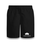 Game Over Eyes Unisex Black Shorts Graphic Print