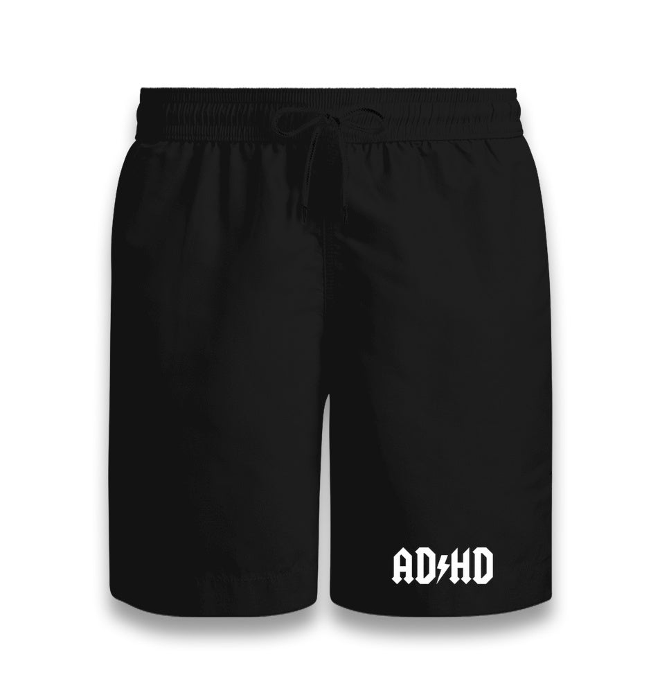 ADHD Unisex Black Shorts Graphic Print