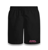 I’m Gayer Than I Look Unisex Black Shorts Graphic Print