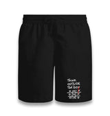 Think Outside the Box Unisex Black Shorts Graphic Print