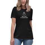 Love is Easy Queen is Busy Women's Black T-Shirt - Premium  from W.E.N.S. WIND - Just 6500! Shop now at W.E.N.S. WIND