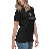 Love is Easy Queen is Busy Women's Black T-Shirt - Premium  from W.E.N.S. WIND - Just 6500! Shop now at W.E.N.S. WIND